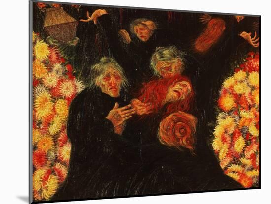 Mourning, 1910-Umberto Boccioni-Mounted Giclee Print