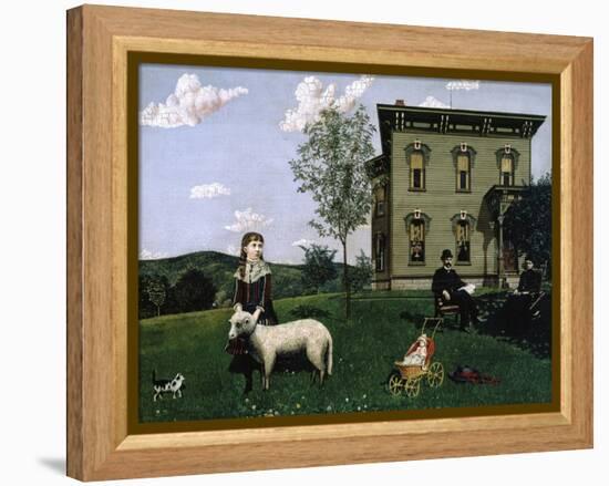 Mourning Picture, 1890-Edwin Romanzo Elmer-Framed Premier Image Canvas