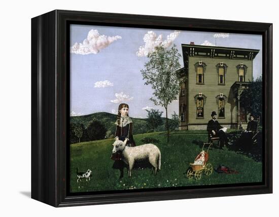 Mourning Picture, 1890-Edwin Romanzo Elmer-Framed Premier Image Canvas