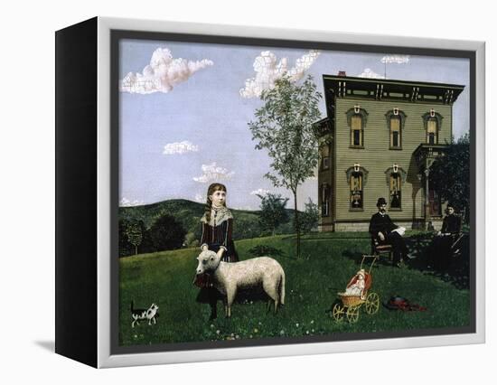 Mourning Picture, 1890-Edwin Romanzo Elmer-Framed Premier Image Canvas