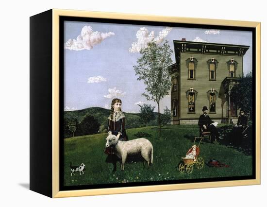 Mourning Picture, 1890-Edwin Romanzo Elmer-Framed Premier Image Canvas