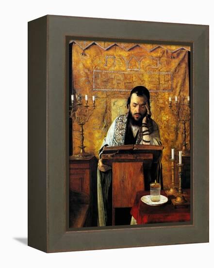 Mourning the Dead-Isidor Kaufmann-Framed Stretched Canvas