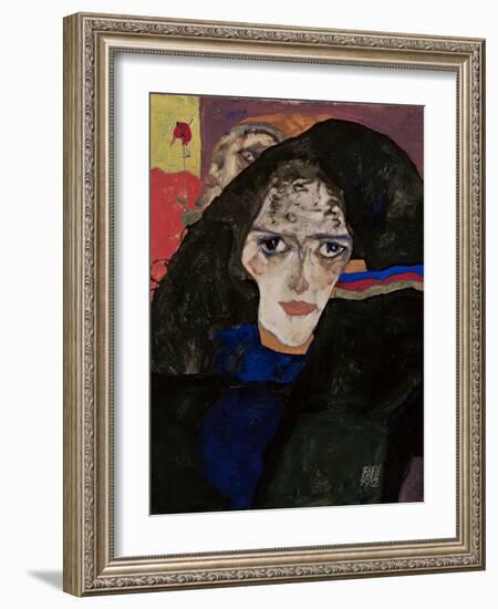 Mourning Woman, 1912-Egon Schiele-Framed Giclee Print