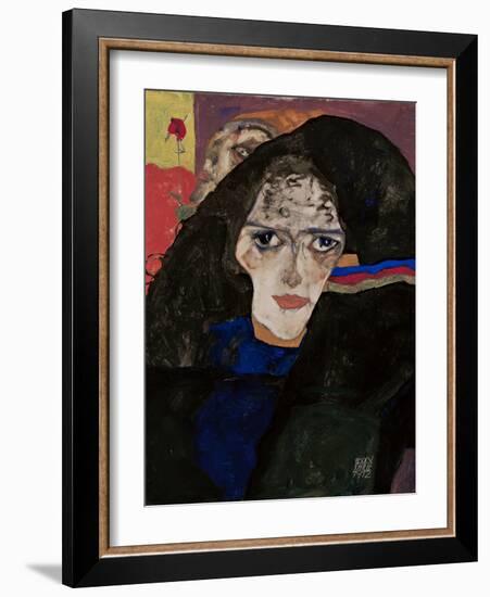 Mourning Woman, 1912-Egon Schiele-Framed Giclee Print