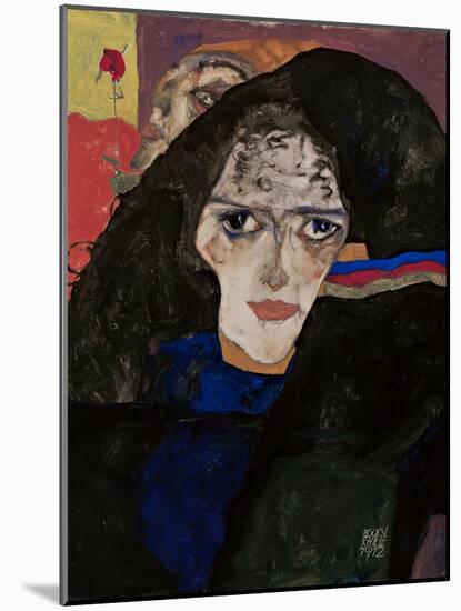Mourning Woman, 1912-Egon Schiele-Mounted Giclee Print