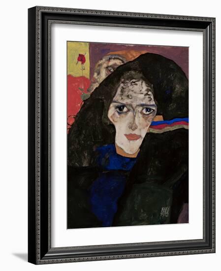 Mourning Woman, 1912-Egon Schiele-Framed Giclee Print