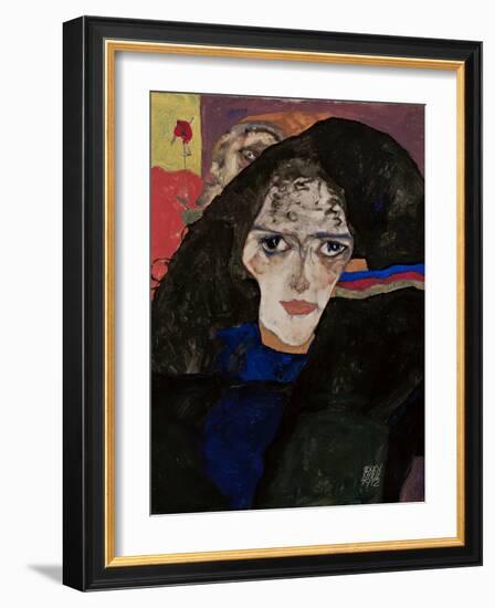 Mourning Woman, 1912-Egon Schiele-Framed Giclee Print