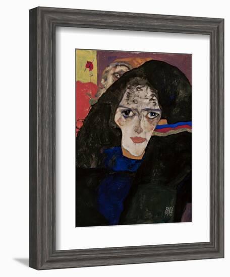 Mourning Woman, 1912-Egon Schiele-Framed Giclee Print