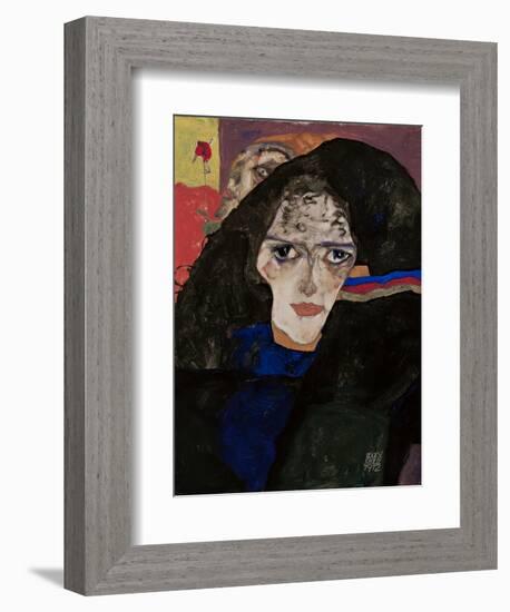 Mourning Woman, 1912-Egon Schiele-Framed Giclee Print