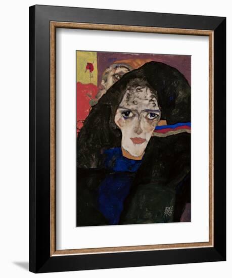 Mourning Woman, 1912-Egon Schiele-Framed Giclee Print