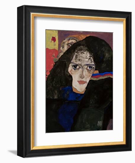 Mourning Woman, 1912-Egon Schiele-Framed Giclee Print