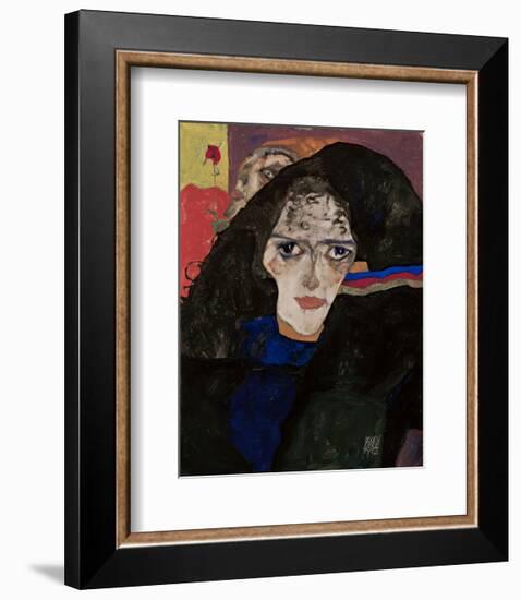 Mourning Woman-Egon Schiele-Framed Art Print