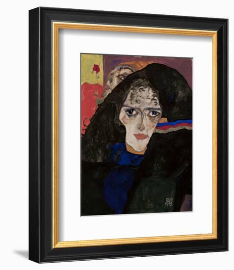 Mourning Woman-Egon Schiele-Framed Art Print