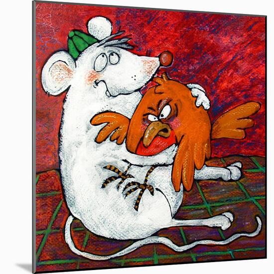 Mouse and Robin-Maylee Christie-Mounted Giclee Print