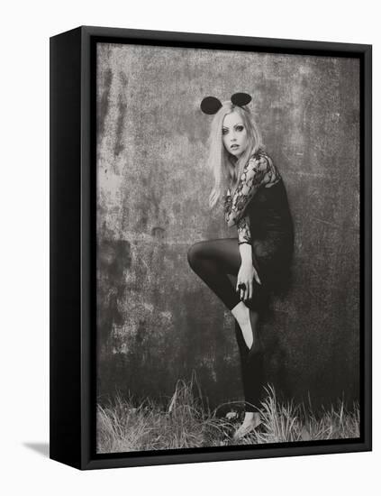 Mouse-Sabina Rosch-Framed Premier Image Canvas