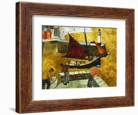 Mousehole, Cornwall-Christopher Wood-Framed Giclee Print