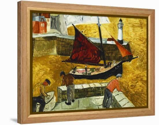 Mousehole, Cornwall-Christopher Wood-Framed Premier Image Canvas