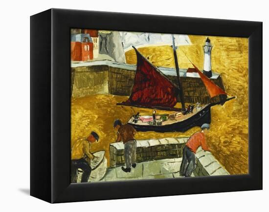 Mousehole, Cornwall-Christopher Wood-Framed Premier Image Canvas