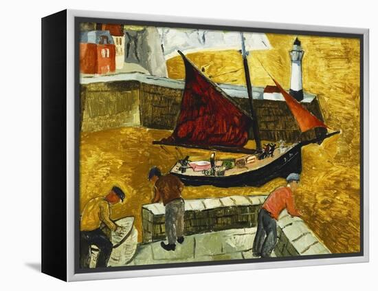 Mousehole, Cornwall-Christopher Wood-Framed Premier Image Canvas