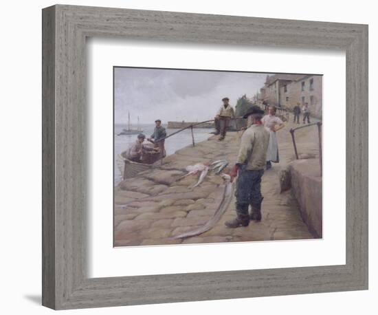 Mousehole Harbour, 1907-Harold Harvey-Framed Giclee Print