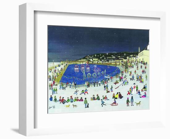 Mousehole Harbour Lights, 2009 (Gouache on Paper)-Judy Joel-Framed Giclee Print