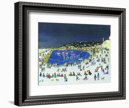 Mousehole Harbour Lights, 2009 (Gouache on Paper)-Judy Joel-Framed Giclee Print