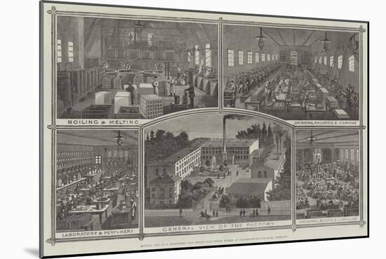 Mouson and Company's Perfumery and Toilet Soap Steam Works at Frankfort-On-The-Main, Germany-null-Mounted Giclee Print