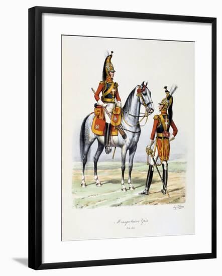 Mousquetaires Gris, 1814-15-Eugene Titeux-Framed Giclee Print