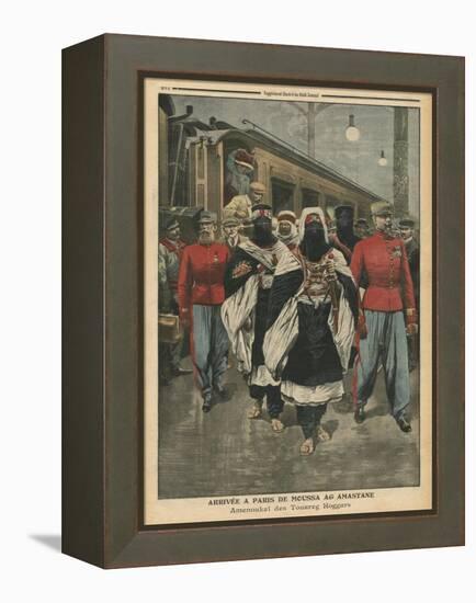 Moussa Ag Amastane Arriving in Paris-French School-Framed Premier Image Canvas