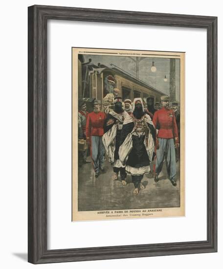 Moussa Ag Amastane Arriving in Paris-French School-Framed Giclee Print