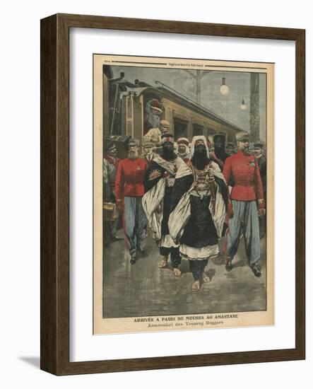 Moussa Ag Amastane Arriving in Paris-French School-Framed Giclee Print