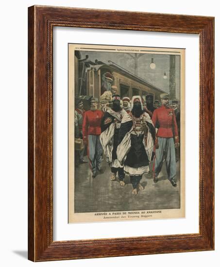 Moussa Ag Amastane Arriving in Paris-French School-Framed Giclee Print