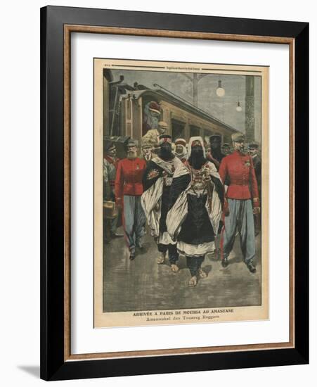 Moussa Ag Amastane Arriving in Paris-French School-Framed Giclee Print