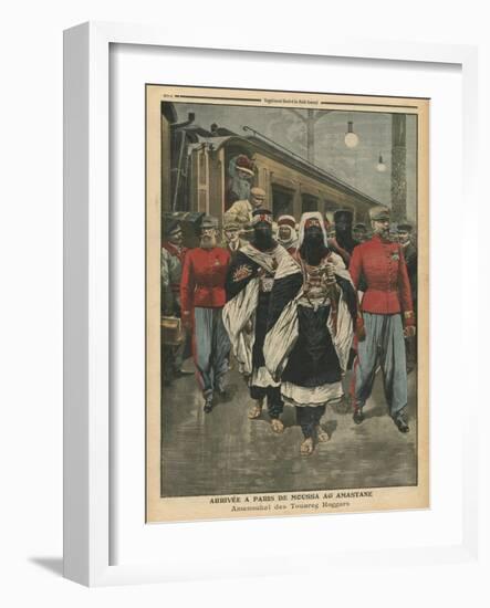 Moussa Ag Amastane Arriving in Paris-French School-Framed Giclee Print