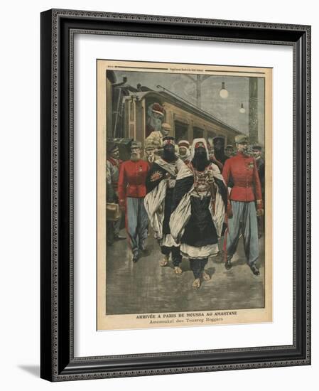 Moussa Ag Amastane Arriving in Paris-French School-Framed Giclee Print