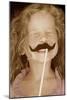 Moustache Girl-Betsy Cameron-Mounted Art Print