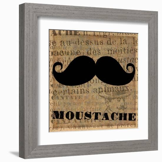 Moustache-Lisa Ven Vertloh-Framed Art Print