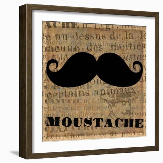 Moustache-Lisa Ven Vertloh-Framed Art Print