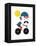 Moustached Cyclist-Dale Edwin Murray-Framed Premier Image Canvas