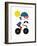 Moustached Cyclist-Dale Edwin Murray-Framed Giclee Print