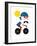 Moustached Cyclist-Dale Edwin Murray-Framed Giclee Print