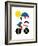 Moustached Cyclist-Dale Edwin Murray-Framed Giclee Print