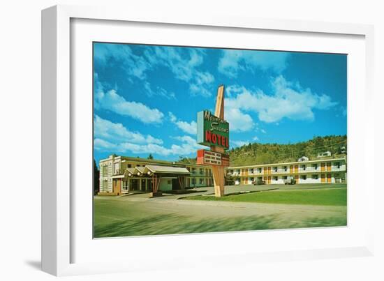 Moutain Shadow Motel-null-Framed Art Print