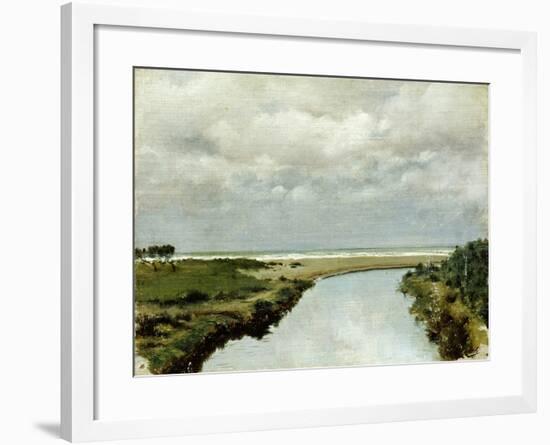 Mouth of Ombrone River-Tito Conti-Framed Giclee Print