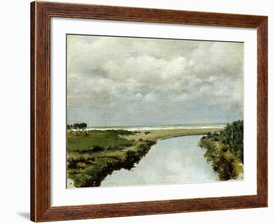 Mouth of Ombrone River-Tito Conti-Framed Giclee Print