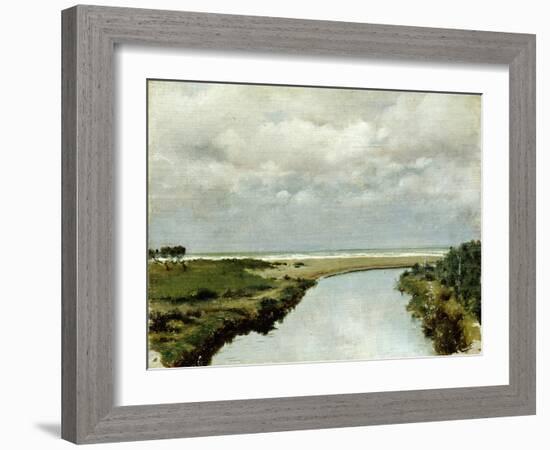 Mouth of Ombrone River-Tito Conti-Framed Giclee Print