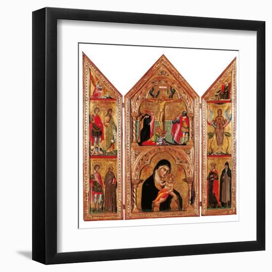 Movable Altarpiece (Triptych)-Paolo Veneziano-Framed Art Print