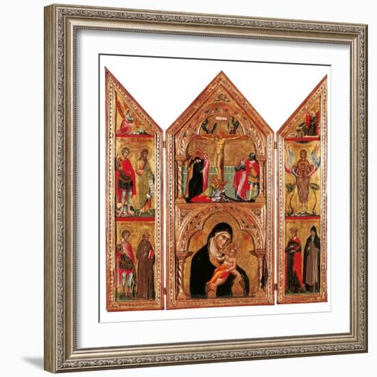 Movable Altarpiece (Triptych)-Paolo Veneziano-Framed Art Print