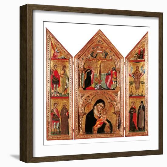 Movable Altarpiece (Triptych)-Paolo Veneziano-Framed Art Print