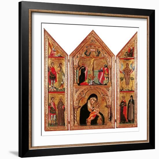 Movable Altarpiece (Triptych)-Paolo Veneziano-Framed Art Print